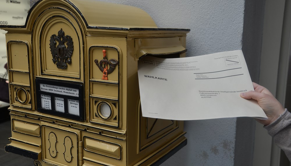 Wahlkarten können beantragt werden.