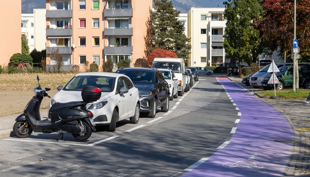 Die Parkplätze bleiben großteils erhalten.