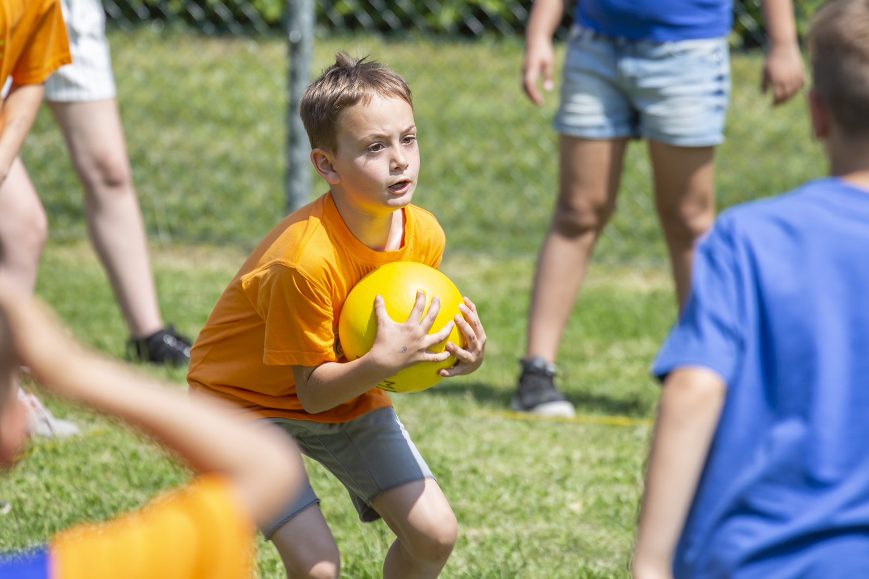 Tollen Einsatz zeigten die teilnehmenden Kinder beim 9. Teamball-Abschlussturnier.