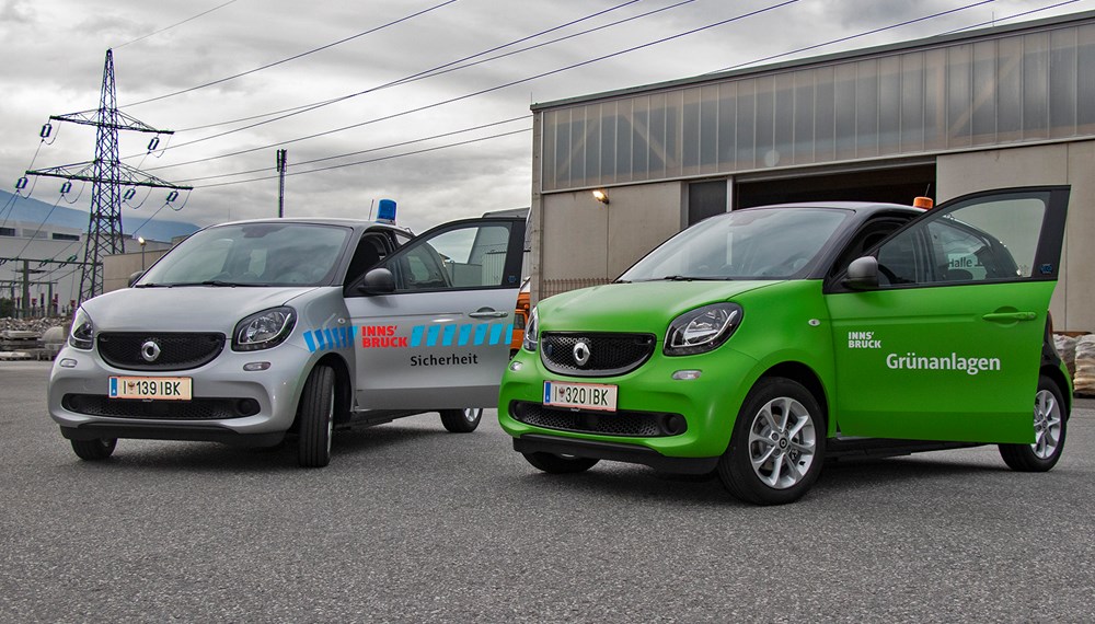 Die neuen Elektroautos stehen für Einsatzfahrten der MÜG sowie für innerstädtische Erledigungen des Grünanlagenamtes zur Verfügung.