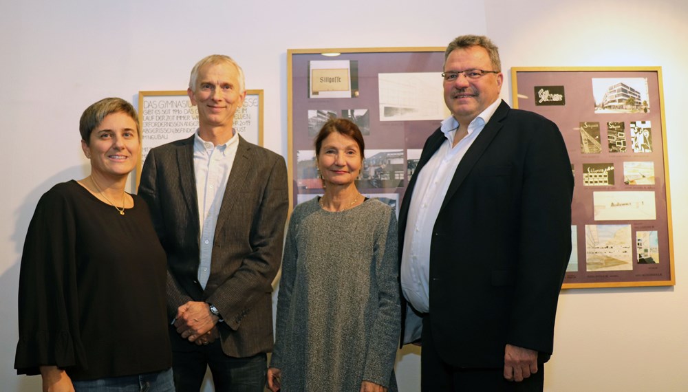 Freuten sich über einen gelungenen Ausstellungsauftakt (v. l.): Renate Ursprunger (Stadtarchiv/Stadtmuseum Innsbruck), Kurator Harald Isser, Vizebürgermeisterin Uschi Schwarzl und Direktor Harald Pittl.