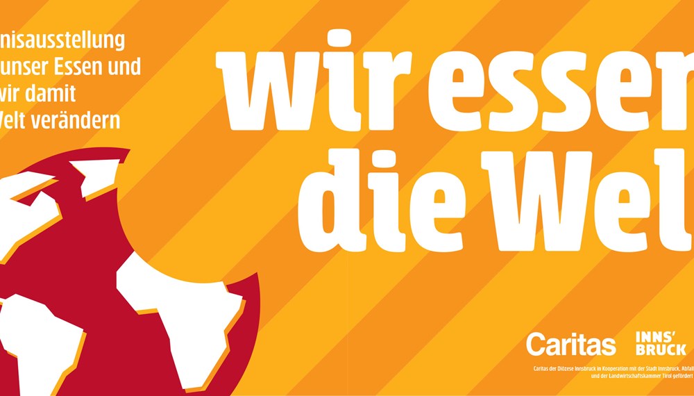 Die Erlebnisausstellung "Wir essen die Welt. Über unser Essen und wie wir damit die Welt verändern" kann von 3. März bis 16. Juli in der Stadtbibliothek Innsbruck besucht werden.