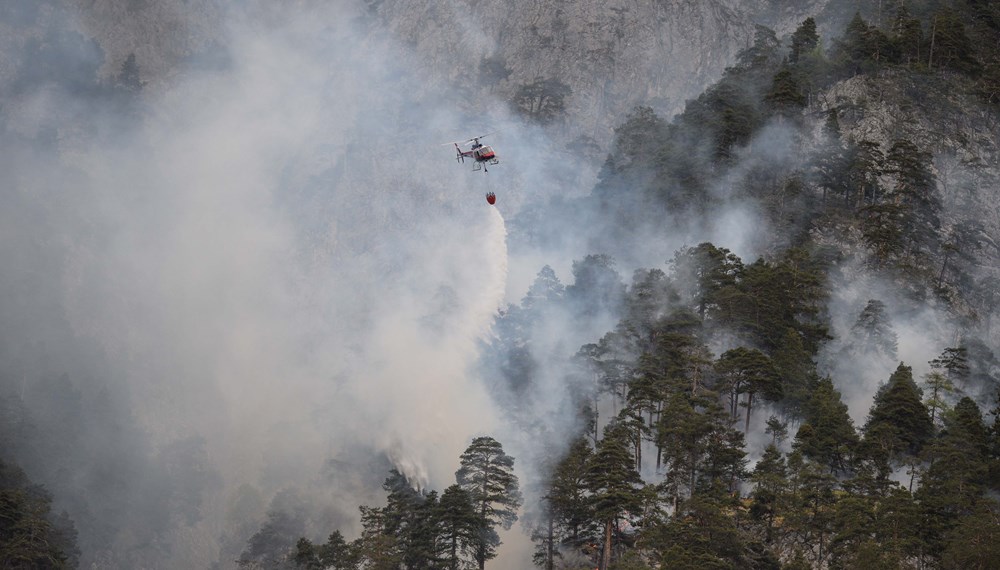 Waldbrände, wie hier im Sommer 2017, entwickeln sich meist aus einer kleinen Brandquelle wie einer weggeworfenen Zigarette.