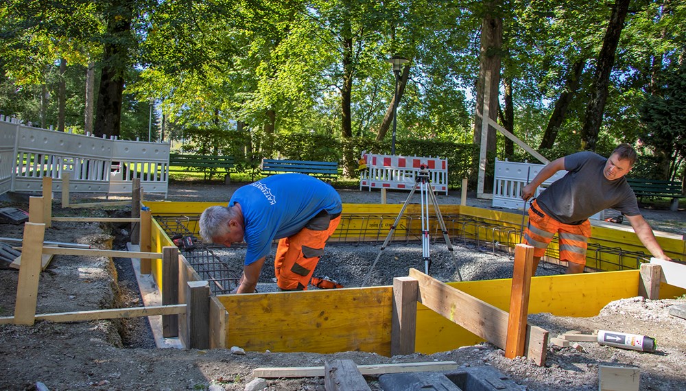 Die Arbeiten an der neuen Anlage werden noch rund zwei Wochen dauern.