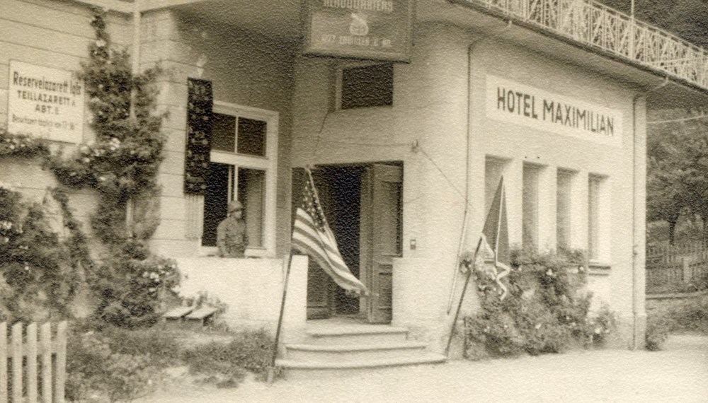 Eine Einheit der US-Army etablierte ihr Hauptquartier
im Hotel Maximilian in Igls.