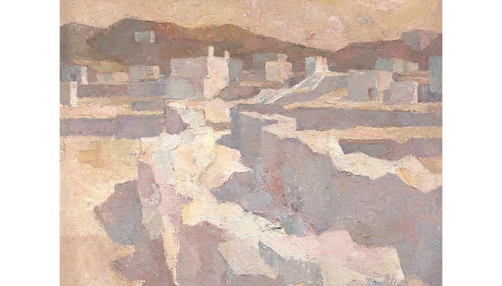 Wilfried Kirschl, Insellicht, Tinos, 1989, Leihgabe des Tiroler Landesmuseums Ferdinandeum
