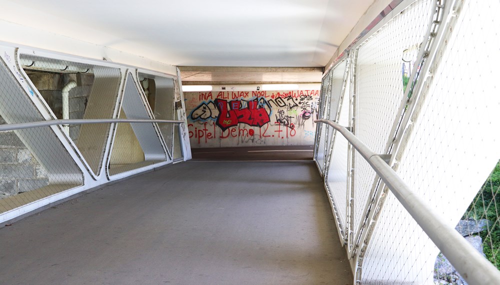 Mit der neuen Fuß-Rad-Brücke wurde ein wichtiger Lückenschluss für RadfahrerInnen und FußgängerInnen an der Grenobler Brücke geschaffen.