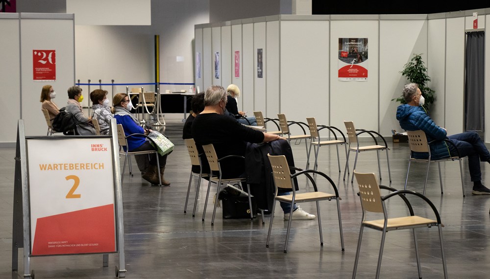 Die Infrastruktur in der Impfstation Messe wurde Mitte April erweitert und ausgebaut.