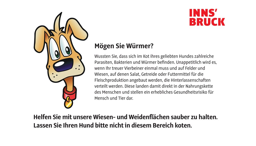 Mit Hinweisschildern wird das Bewusstsein der Bevölkerung geschärft.