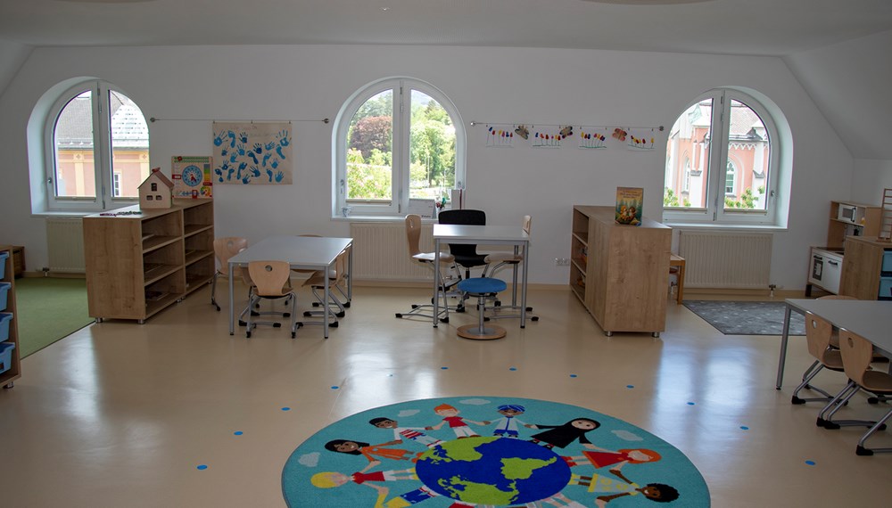 Der neue Gruppenraum im Kindergarten St. Nikolaus.