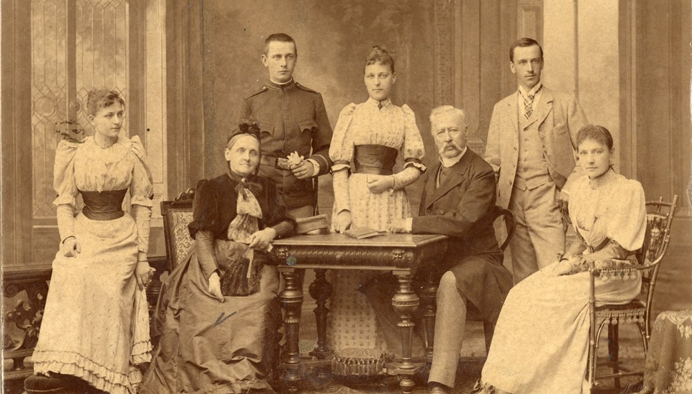 Die Familie von Alois Bouthillier um 1893.
