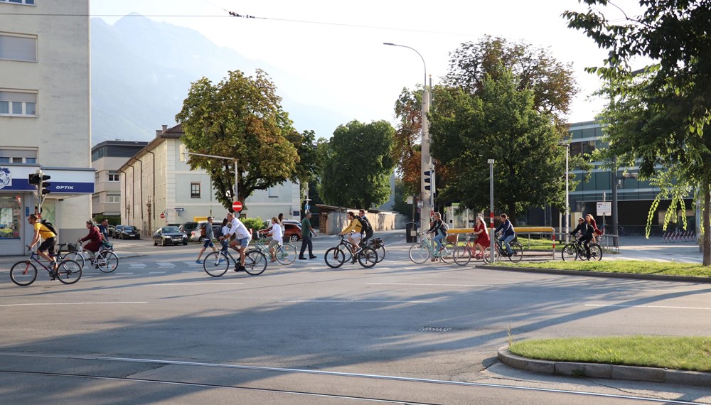 Innsbruck auf dem Weg zur Fahrrad-Stadt: Die Ausstellung "Fahr Rad" zeigte Fahrradförderungs-Lösungen aus anderen Städten auf.