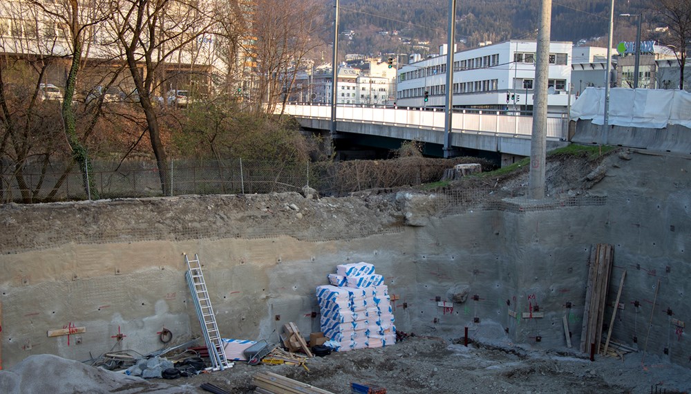 Im April 2021 fiel der Baustart für das Wohnprojekt in der Amraser Straße.