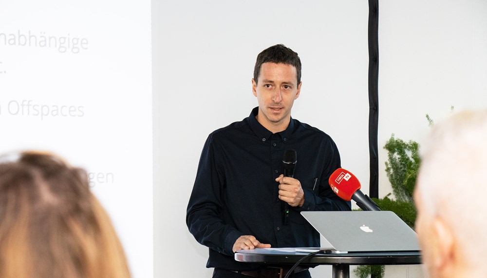 Severin Sonnewend vom Kulturverein "Reich für die Insel".