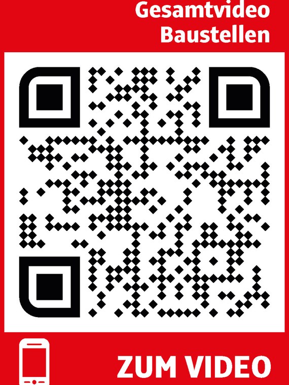 QR-Code: Hier geht es zum Informationsvideo zu den Baustellen in Wilten 2022.