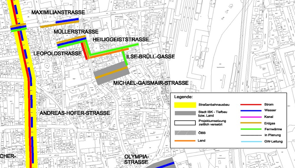 In Wilten wird das städtische Infrastrukturnetz erneuert und ausgebaut.