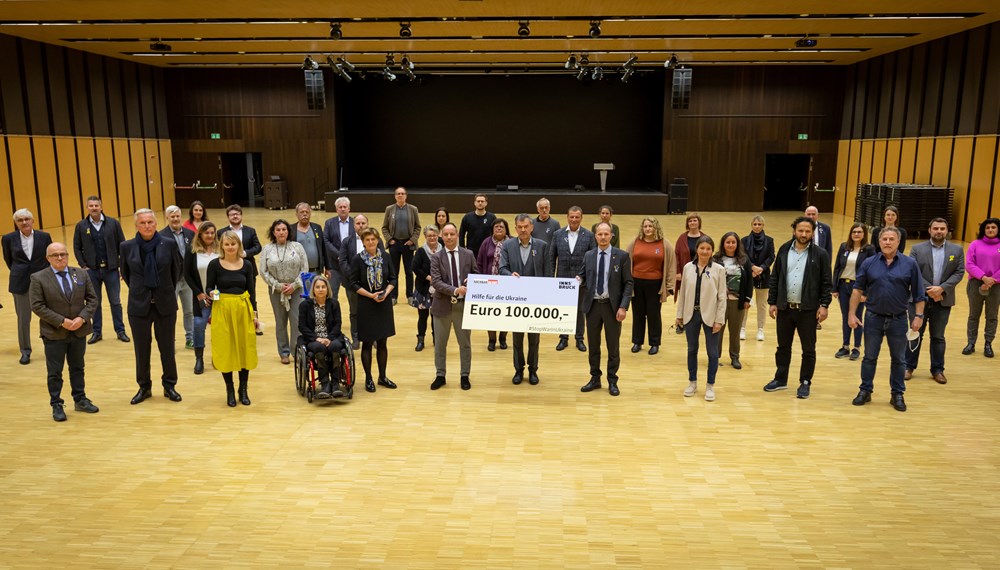 Der Innsbrucker Gemeinderat sprach sich einstimmig für eine Spende an Nachbar in Not für humanitäre Hilfe in der Ukraine in der Höhe von 100.000 Euro aus.