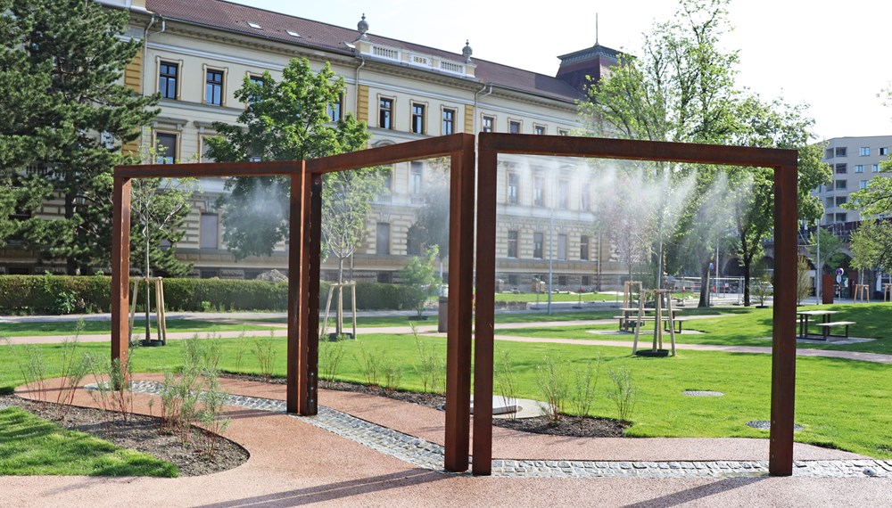 Der neue Messepark im Saggen „cool-INN“ führt vor Augen, wie eine Stadt wie Innsbruck den Herausforderungen des Klimawandels begegnen muss.