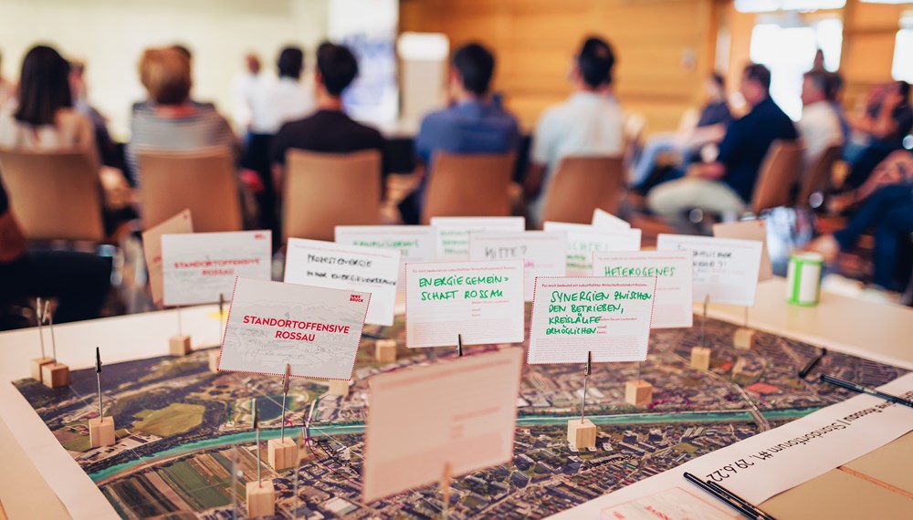 Beim ersten Standortforum wurde über den Planungsprozess in der Rossau informiert.