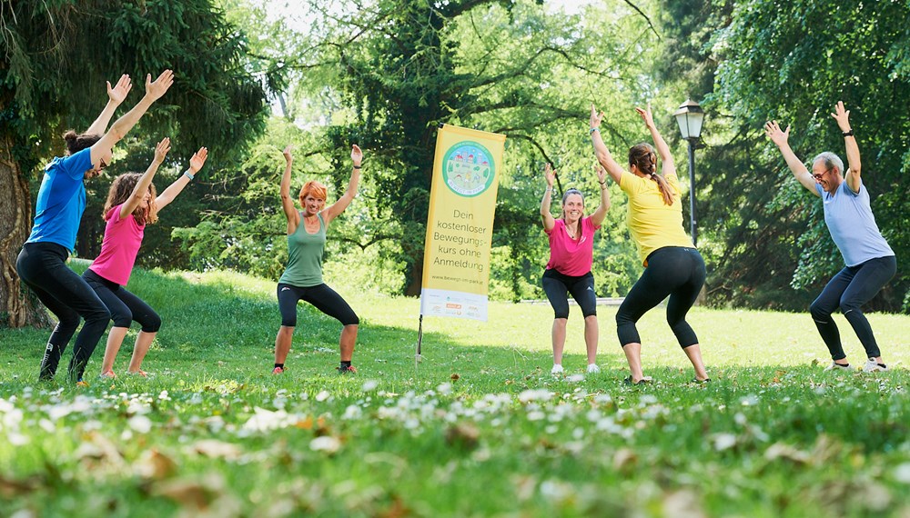 Sport in der Gruppe ist gut für den Geist und den Körper. Vergangenen Sommer wurden bei ‚Bewegt im Park‘ wieder 21 kostenlose Sportkurse angeboten.