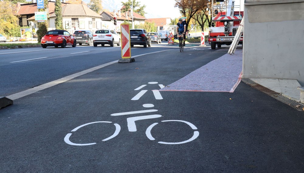 Die neue Radverbindung schließt eine Lücke im Innsbrucker Radwegenetz.
