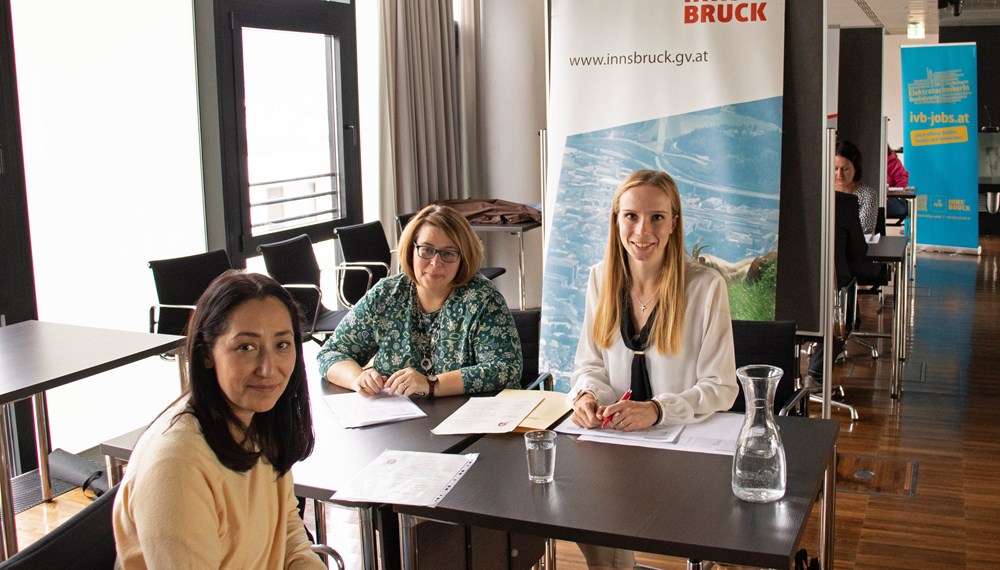 Auch der Stadtmagistrat Innsbruck ist als potenzieller Dienstgeber vertreten.