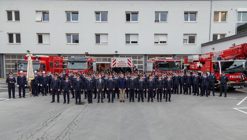 Die Innsbrucker Berufsfeuerwehr feiert heuer ihr 125-jähriges Bestehen. Drei weitere florianische Jubiläen fallen ebenfallls in das Jahr 2022.