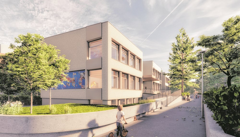 Die Visualisierungen zeigt, wie das fertige Projekt in der Au aussehen soll.