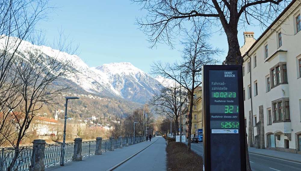 Insgesamt sind aktuell neun städtische Radzählstellen im Einsatz.