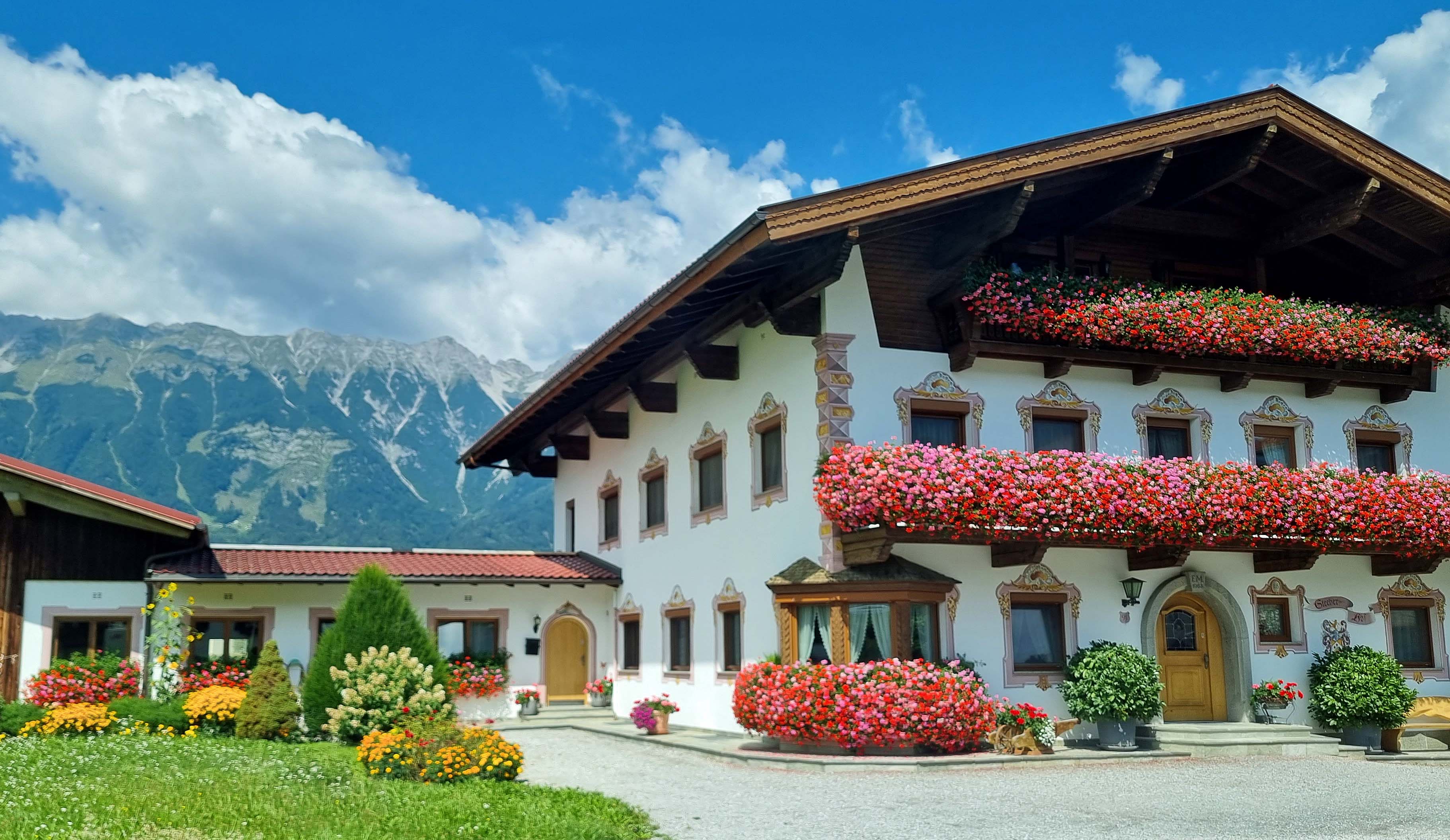 Ausgezeichnet: Balkonblumen eines Bauernhauses in Amras.