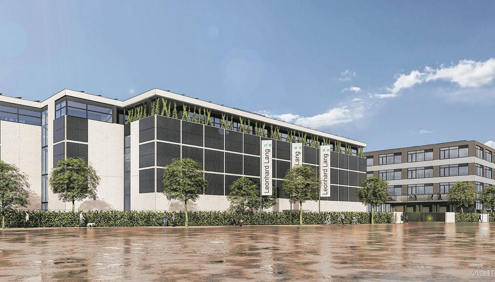 So soll der Neubau der Firma Leonhard Lang in der Rossau aussehen.