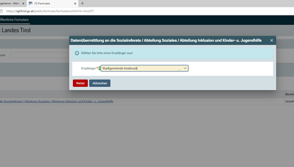 Eine neue Verknüpfung zwischen der digitalen Antragstellung per Online-Formular und dem intern verwendeten Verwaltungsprogramm TISO ermöglicht die direkte Übernahme und Organisation von Anträgen und Dokumenten.