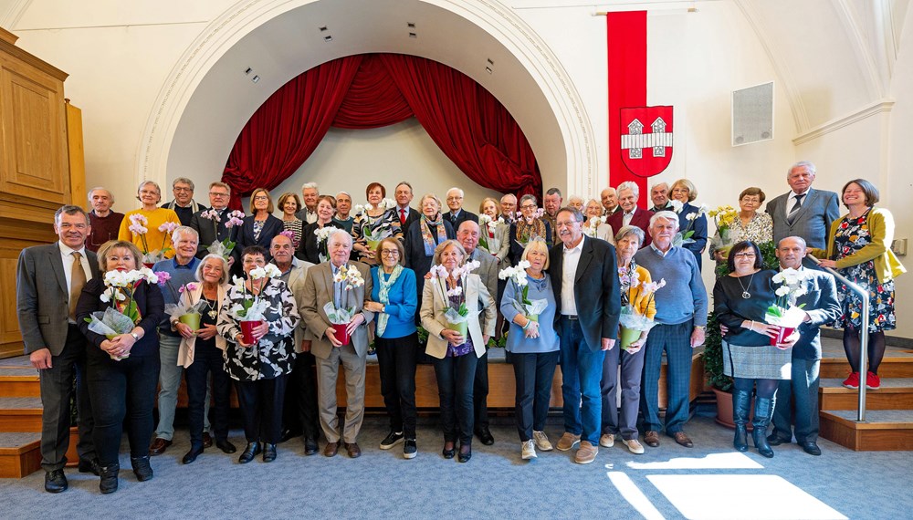 Nach coronabedingter Pause fand wieder eine Hochzeitsjubiläumsfeier im großen Rahmen statt.