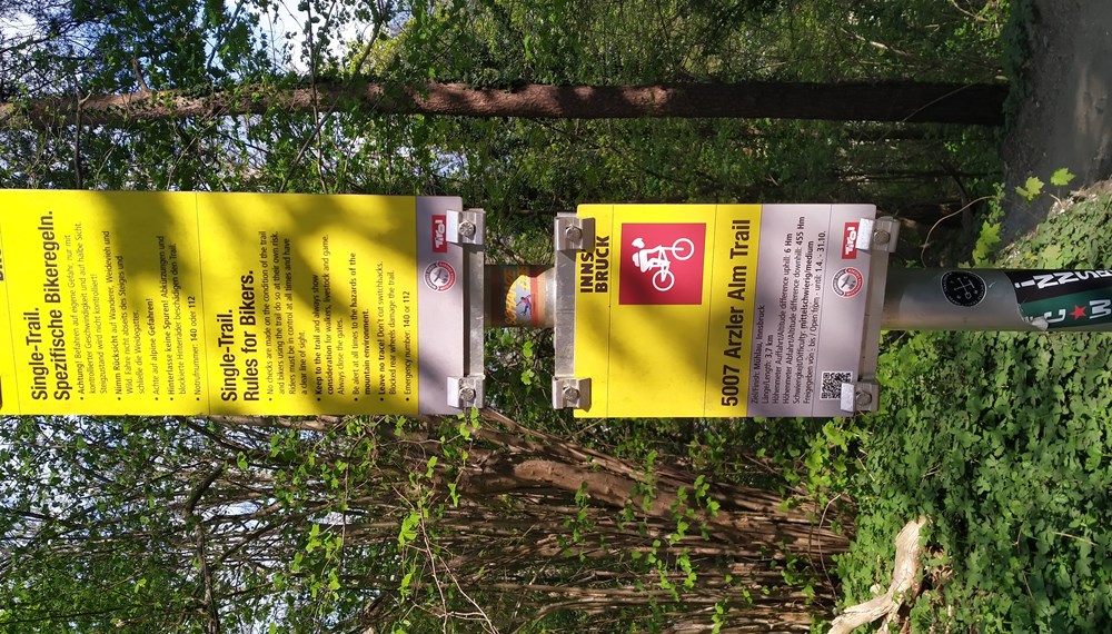 Wie Freiburg setzt auch Innsbruck auf die Lenkung der NutzerInnen im Naturraum.