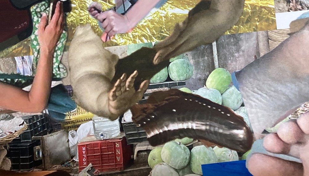 Unklare Zukunft: Die Fotocollagen von Lea Abendstein handeln von einer Zeit der Umbrüche. Die Ausstellung „Training Years“ ist von 15. Juni bis 5. August in der Galerie Plattform 6020 zu sehen (Ausschnitt).