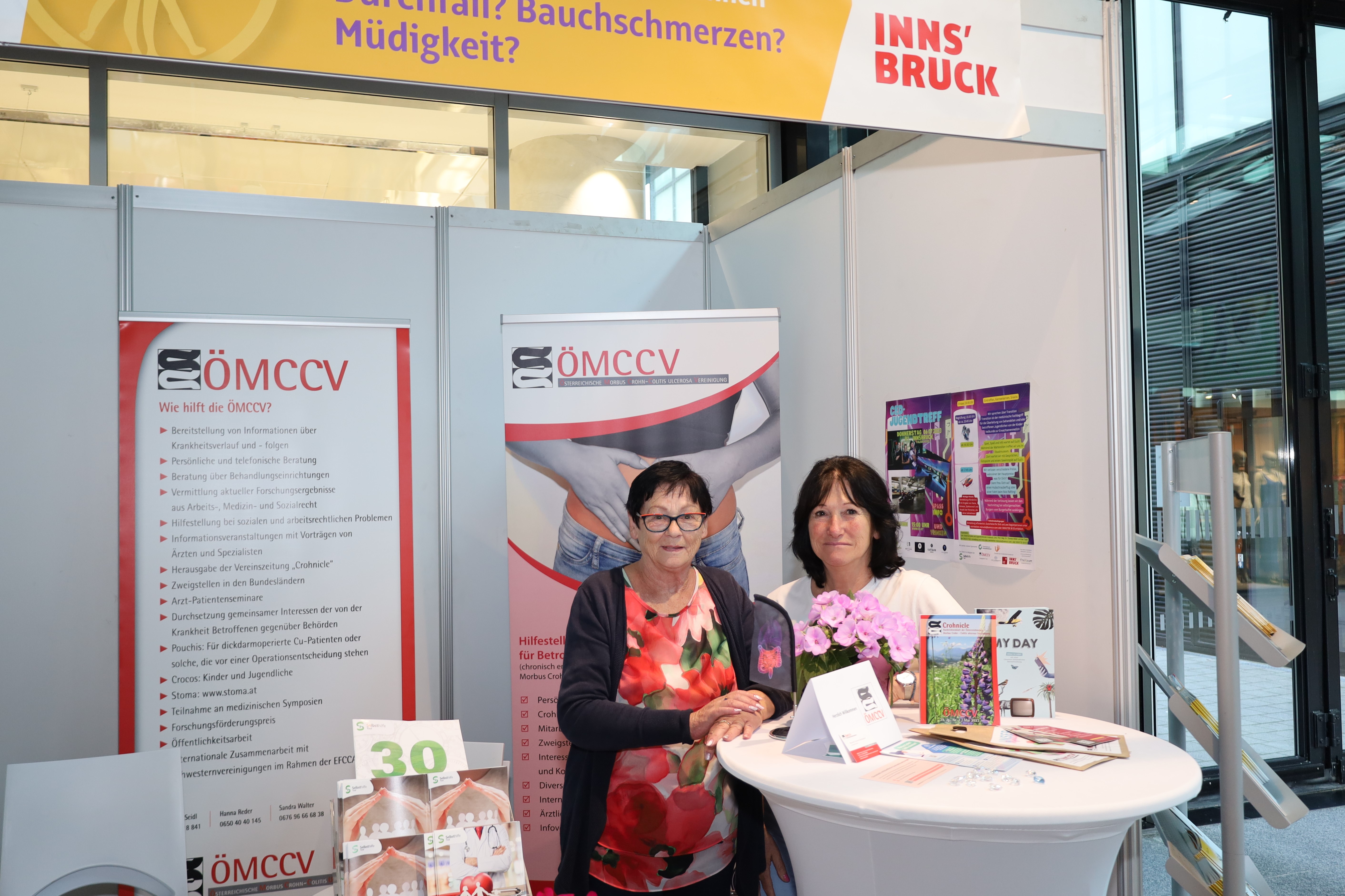 Auch am Infostand der Österreichischen Morbus Crohn Colitis Ulcerosa Vereinigung - Tirol konnte man sich informieren.