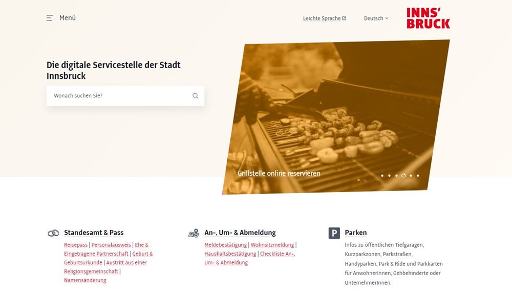 Die barrierefreie Website erleichtert Amtswege: Die Online-Terminreservierung und die zentrale Suche werden von den BürgerInnen besonders gut angenommen.