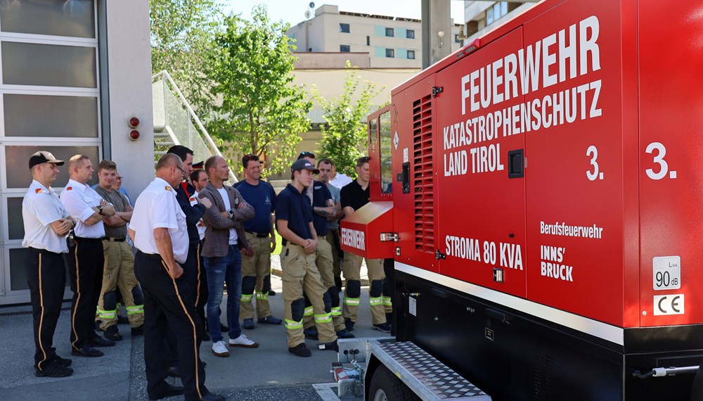 Im Zuge der Übung wurde unter anderem der Einsatz „Notstromeinspeisung in Gebäude“ wiederholt.