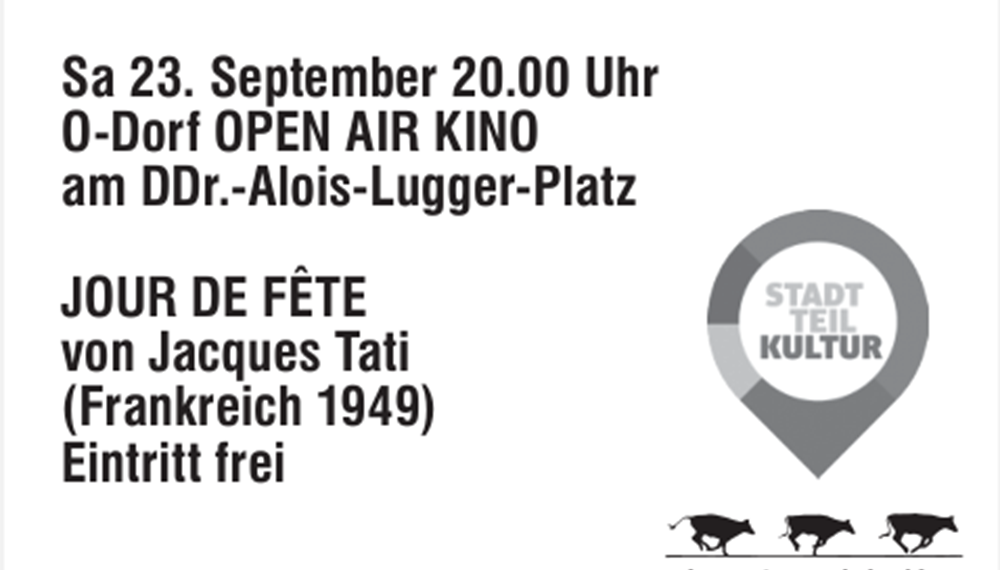 Am 23. September wird der DDr.-Alois-Lugger-Platz zum Open-Air-Kino.