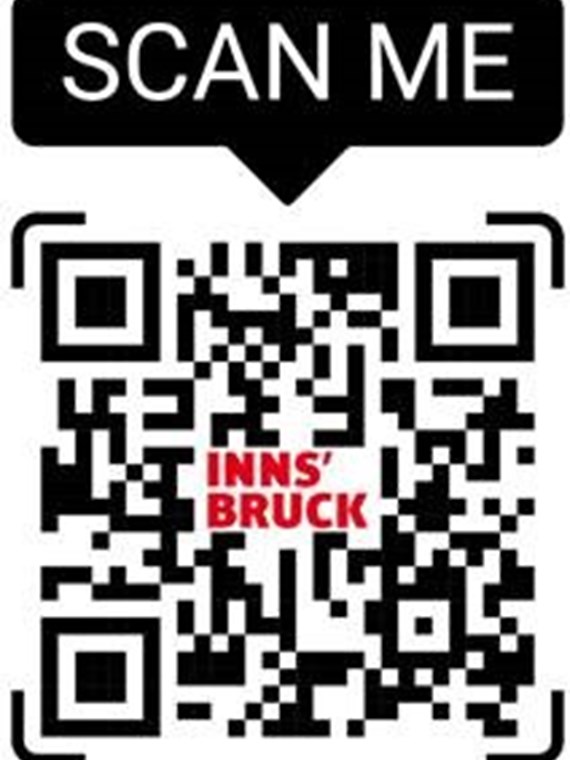 Bereits im September 2022 wurde dazu eine Website mit den aktuellen Zahlen und Daten der Radzählstellen der Stadt Innsbruck in Betrieb genommen. QR-Code scannen!