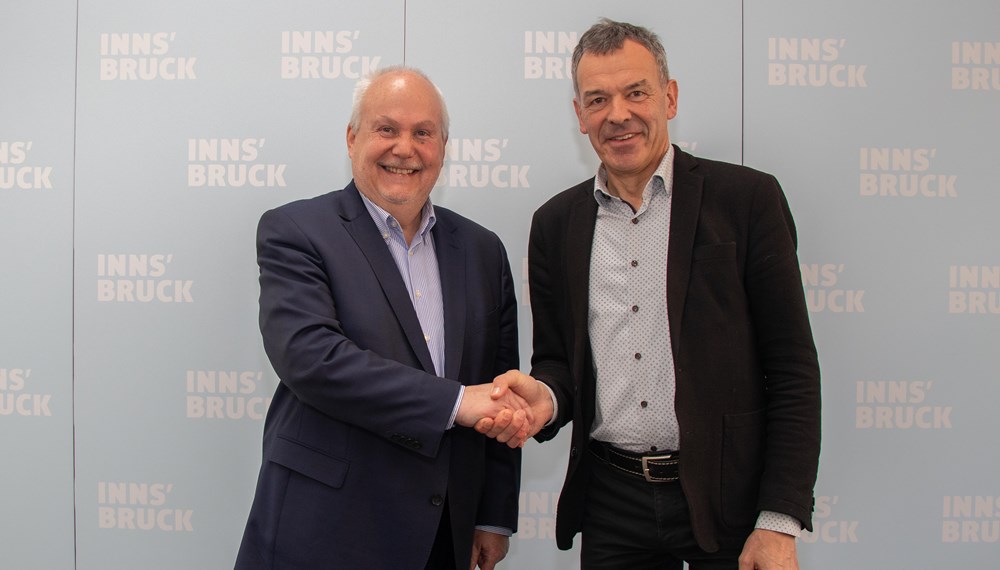 Bürgermeister Georg Willi und Stadtrat Andreas Wanker freuen sich auf eine gute Zusammenarbeit.