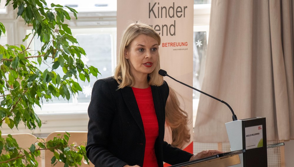 Stadträtin Elisabeth Mayr war es ein großes Anliegen, dass die Kinder in der Müllerstraße ein Haus mit viel Platz zur Entfaltung vorfinden.