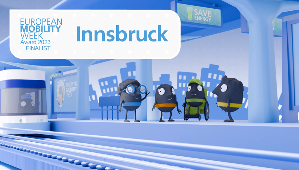 Die Stadt Innsbruck war neben der Gewinnerin Budapest und Amadora (Portugal) eine der drei Finalistinnen des diesjährigen European Mobility Week Awards.