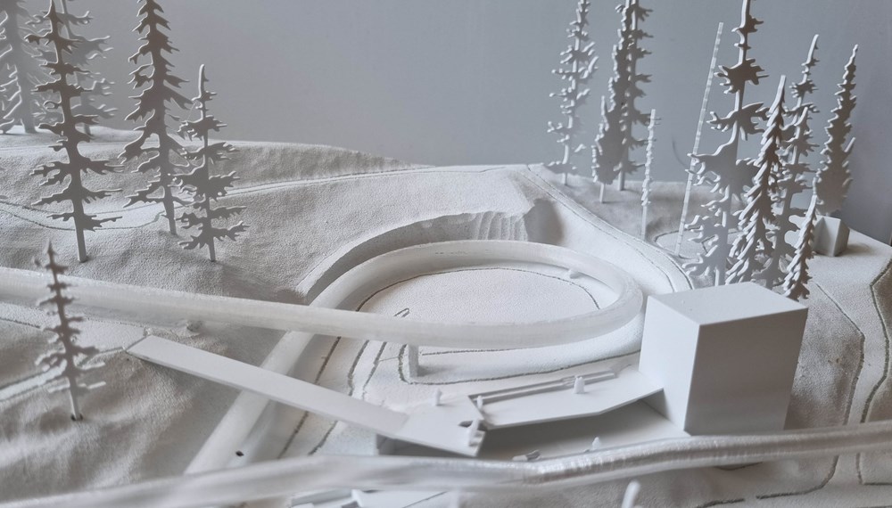 Für das neue Zielgebäude wurde ein Architekturwettbewerb durchgeführt – im Bild der siegreiche Entwurf von Schwärzler Architekten.