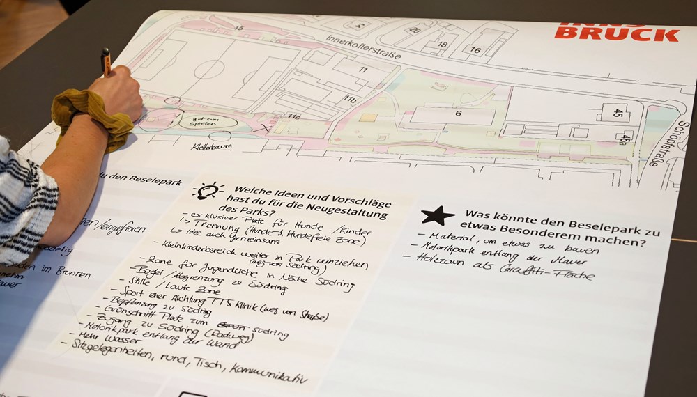 Die Bauarbeiten im Beselepark haben gestartet. Im Juni 2025 findet die Eröffnung statt
