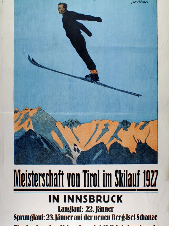 Plakat des Skiverbandes/Skiklubs Innsbruck 1927