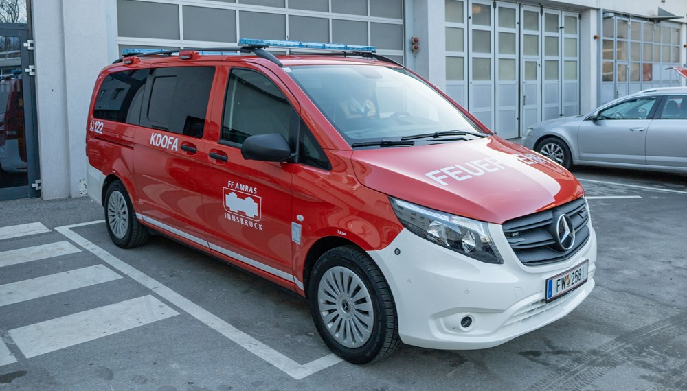 Das neue Kommandofahrzeug ist ab sofort im Einsatz für die Sicherheit der Innsbrucker Bevölkerung.