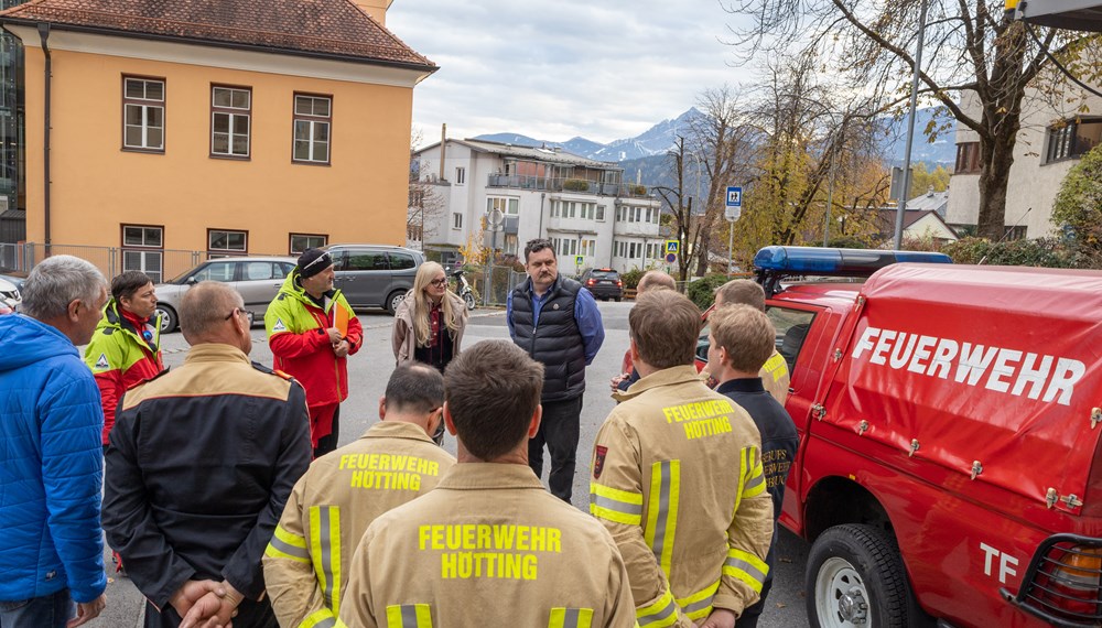 Die Delegation aus Satu Mare, nahe der ungarischen Grenze, bedankte sich bei den Anwesenden für die Unterstützung der rumänischen Bergretter.