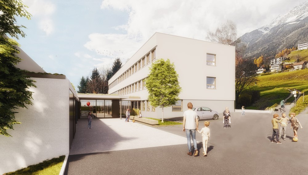 Innovative Konzepte wie der Campus in Arzl sind ein wichtiger Faktor, um den Ansprüchen eines modernen Bildungssystems zu entsprechen. Die Fertigstellung ist für Ende 2026 geplant.