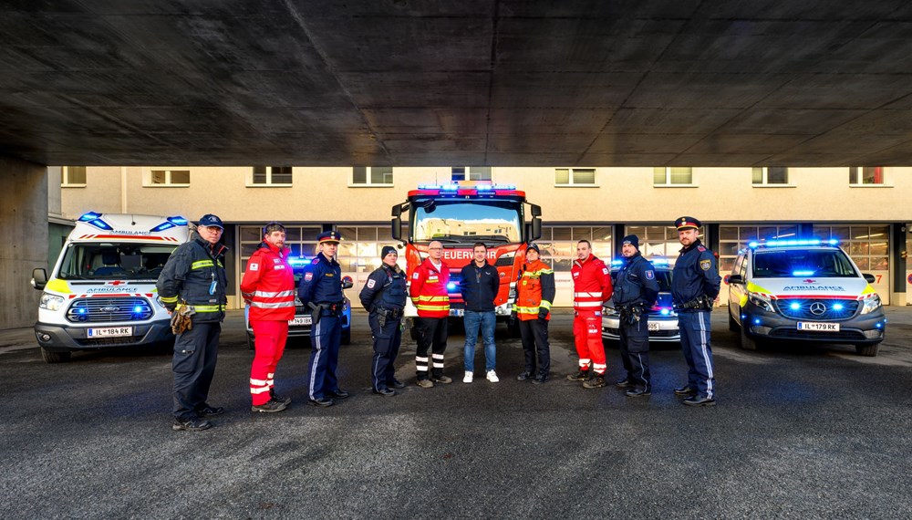 Zahlreiche Einsatzkräfte sorgen über das ganze Jahr täglich für Sicherheit im Innsbrucker Stadtgebiet. Die gemeinsame Zusammenarbeit zwischen der städtischen Berufsfeuerwehr und Mobilen Überwachungsgruppe (MÜG), dem Roten Kreuz, der Polizei und den weiteren Einsatzorganisationen ist dabei essentiell.